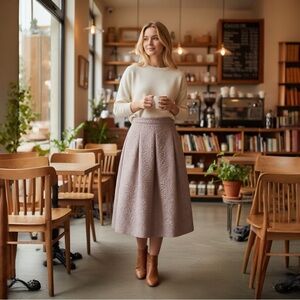 H&M Soft Purple Midi Skirt